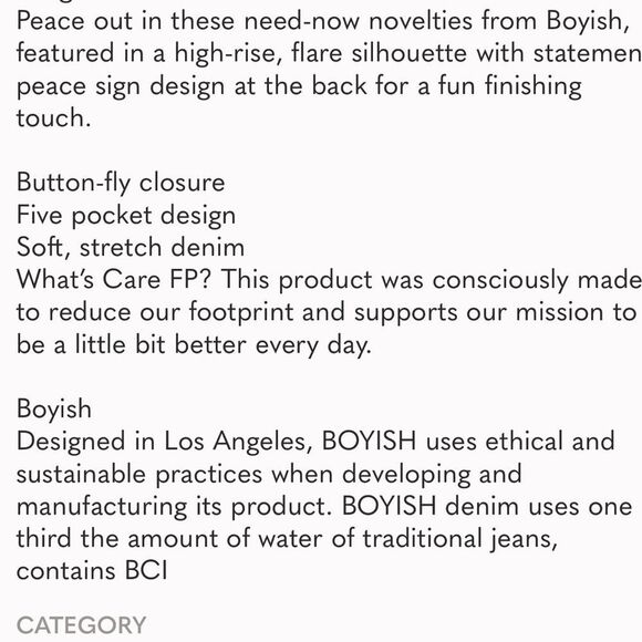 SOLD OUT Boyish The Ricky Peace Jeans 27 Lightest Wash - Picture 5 of 7